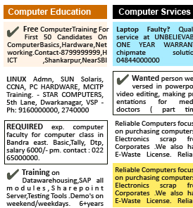 Book Computers Classified Ads