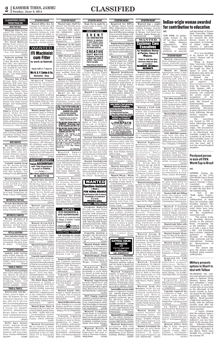 Kashmir Times Obituary classified page