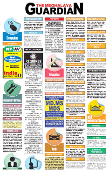 Meghalaya Guardian Obituary classified page
