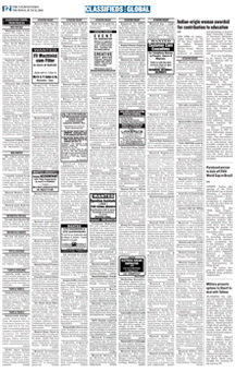 Navhind Times Obituary classified page