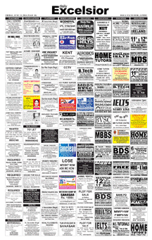 Daily Excelsior Obituary classified page