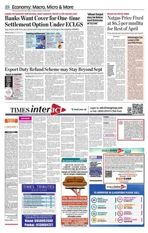 Economic Times> Newspaper Classified Ad Booking