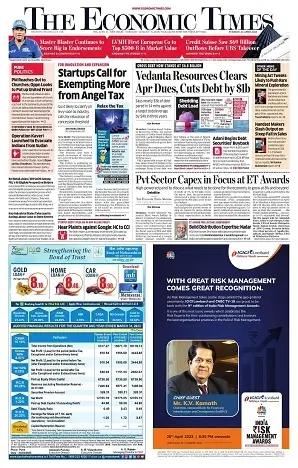 Economic Times--Ad-Rates