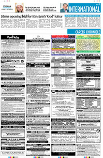 Career Chronicle Advertisement Booking