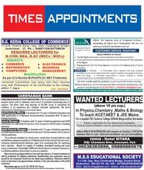 Times of India Job Advertisement
